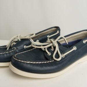Navy Blue Sperry Top-Siders Boat Shoes Sz 7.5